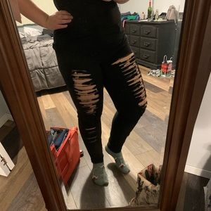 Lovesick Ripped Black Skinny Jeans